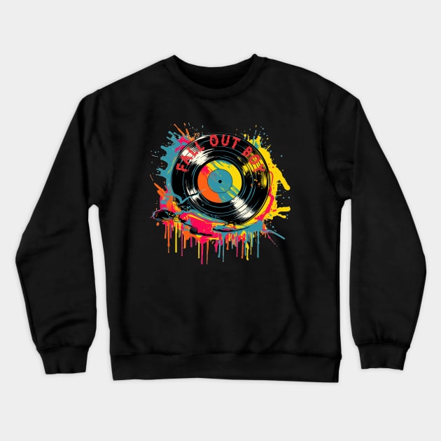 Fall Out Splash Colorful Crewneck Sweatshirt by MORRISWORD